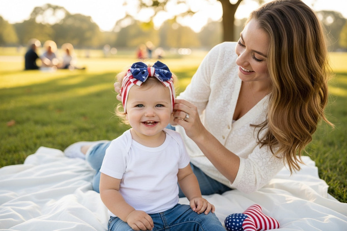 American Flag Headband