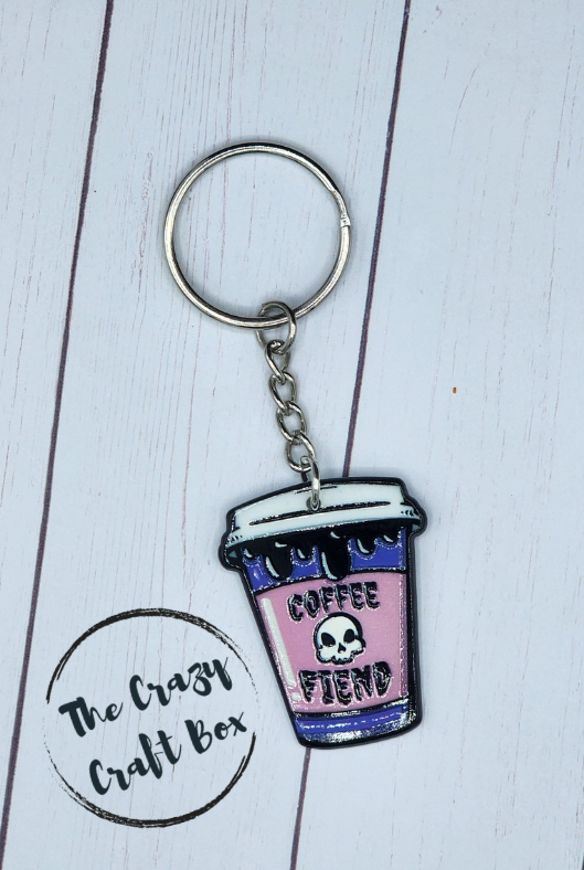 Coffee Fiend Keychain