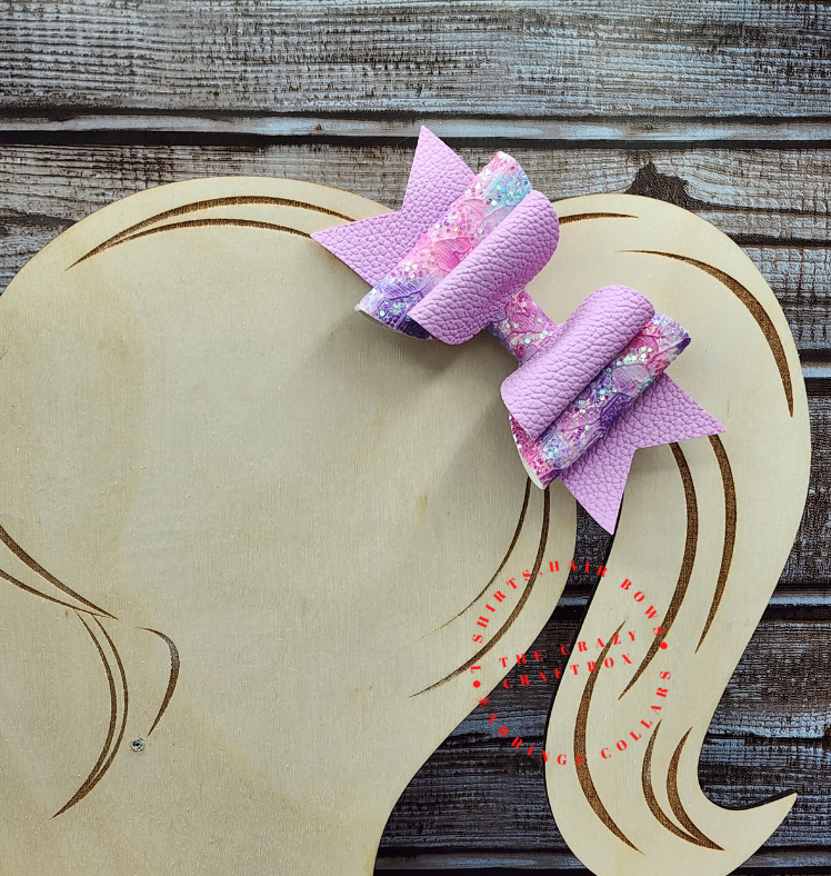 Purple Hair Bows