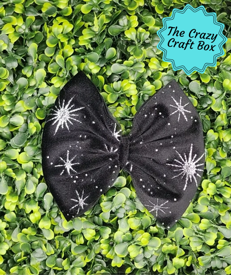 Black Velvet with Silver Burst