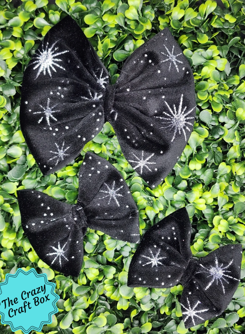 Black Velvet with Silver Burst