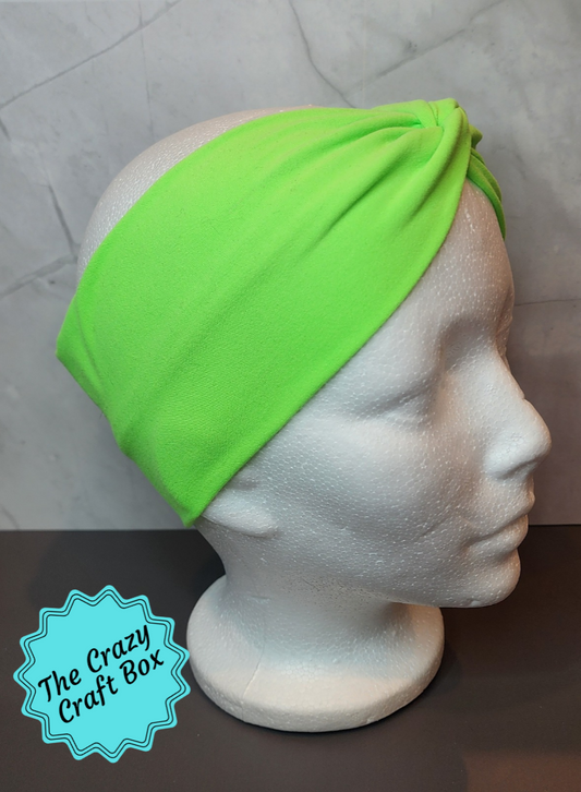 Neon Green Twist Headband