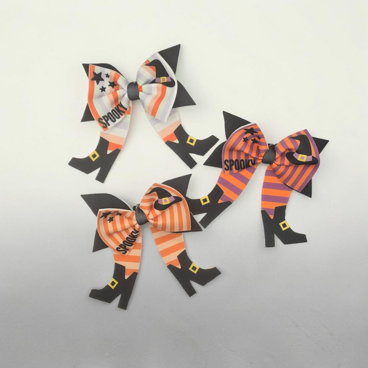 Halloween Witch Hair Bow | Spooky Witch Boot Hair Bow | Girls Halloween Hair Accessory