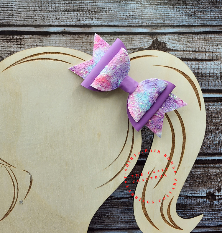 Purple Hair Bows