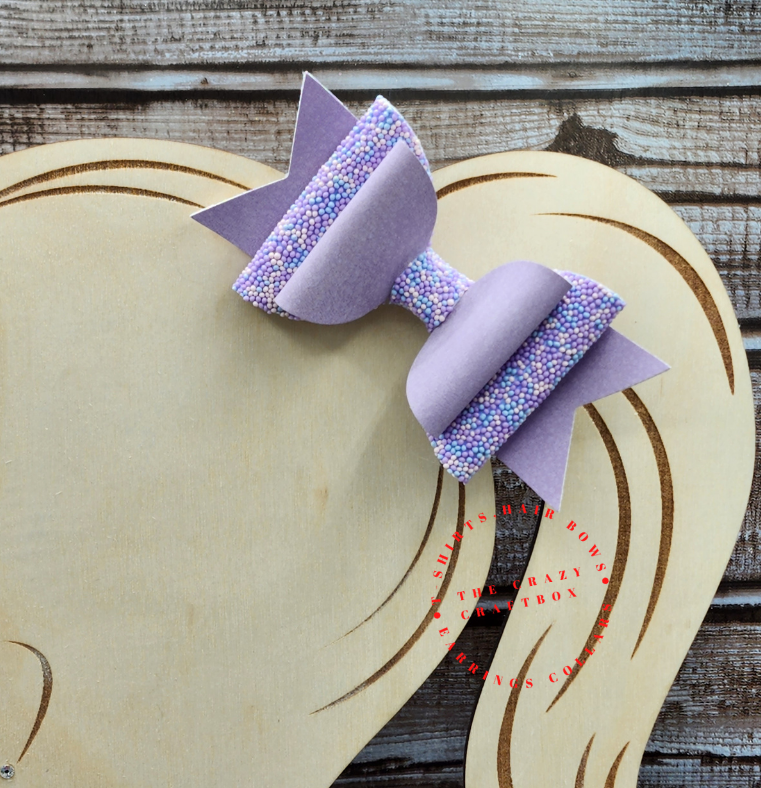 Purple Hair Bows