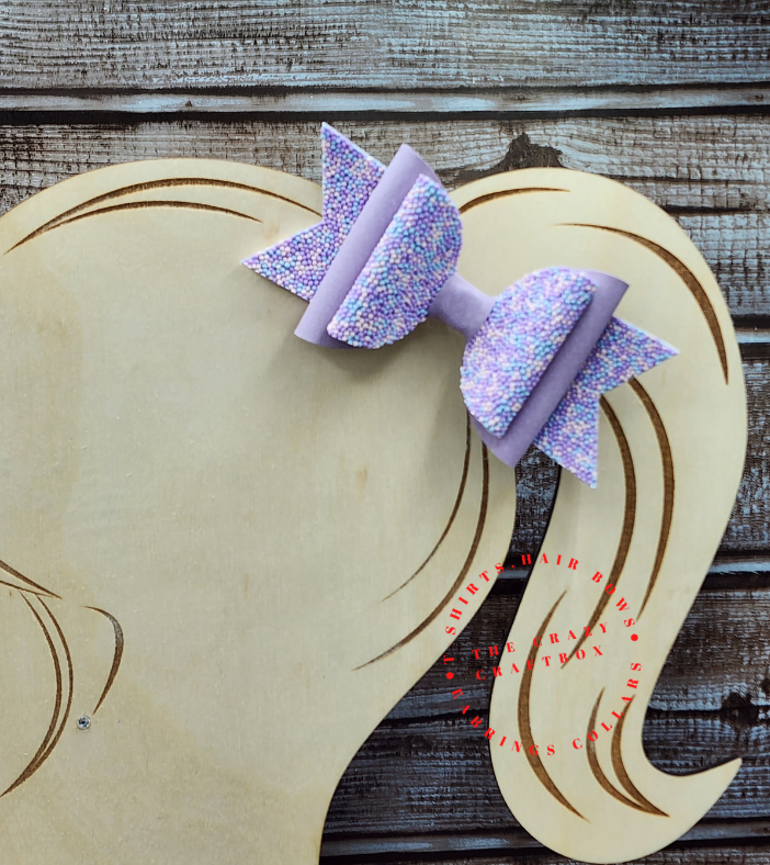 Purple Hair Bows