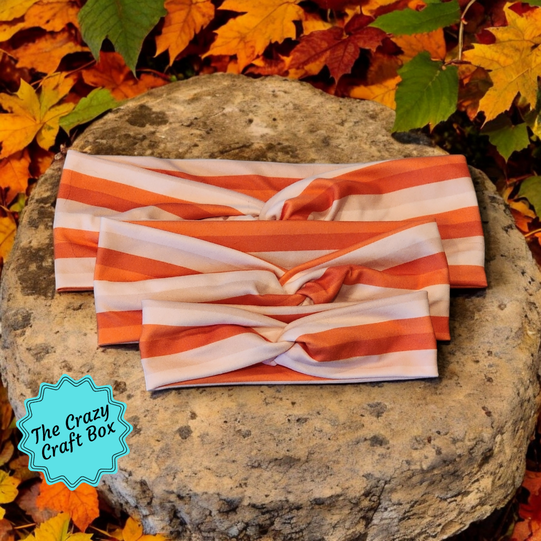 Orange Stripes Headband