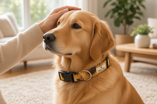 Sunflower Handmade Adjustable Dog Collar
