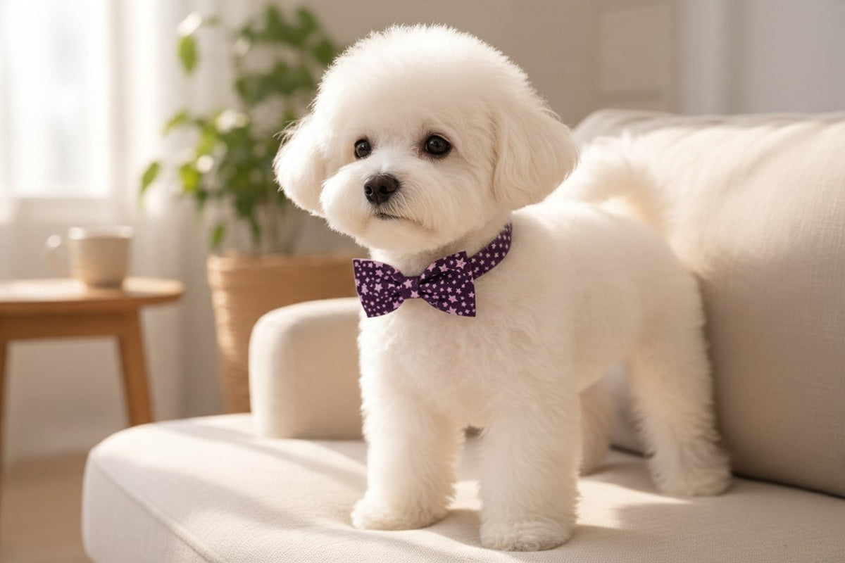 Purple Stars Bow Tie