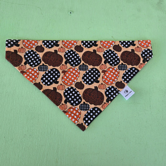 Buffalo Plaid Pumpkins Orange & Black OTC Bandana