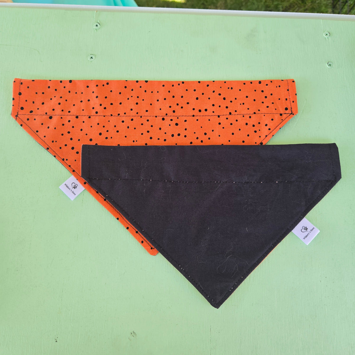 Orange with Black Dots OTC Bandana