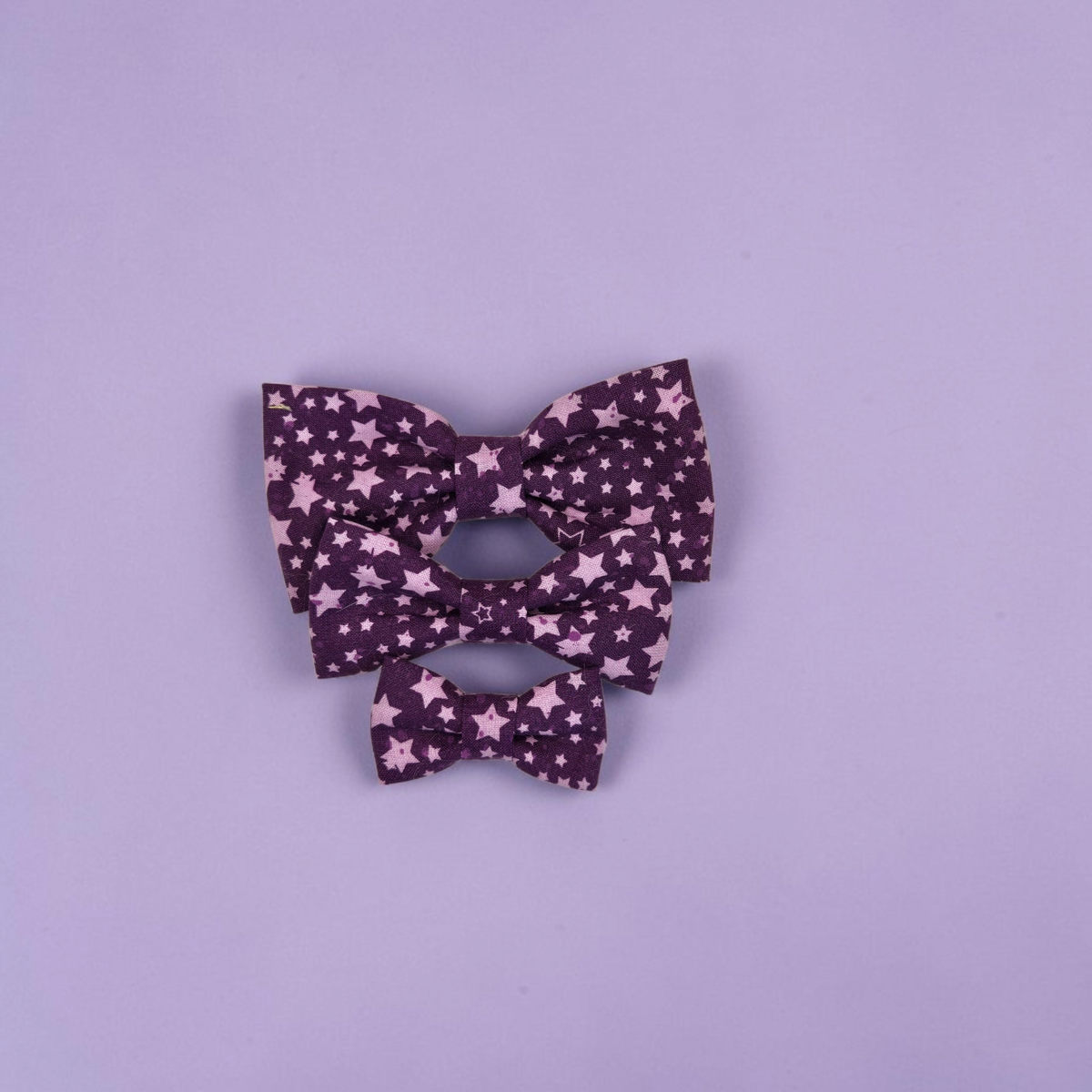 Purple Stars Bow Tie