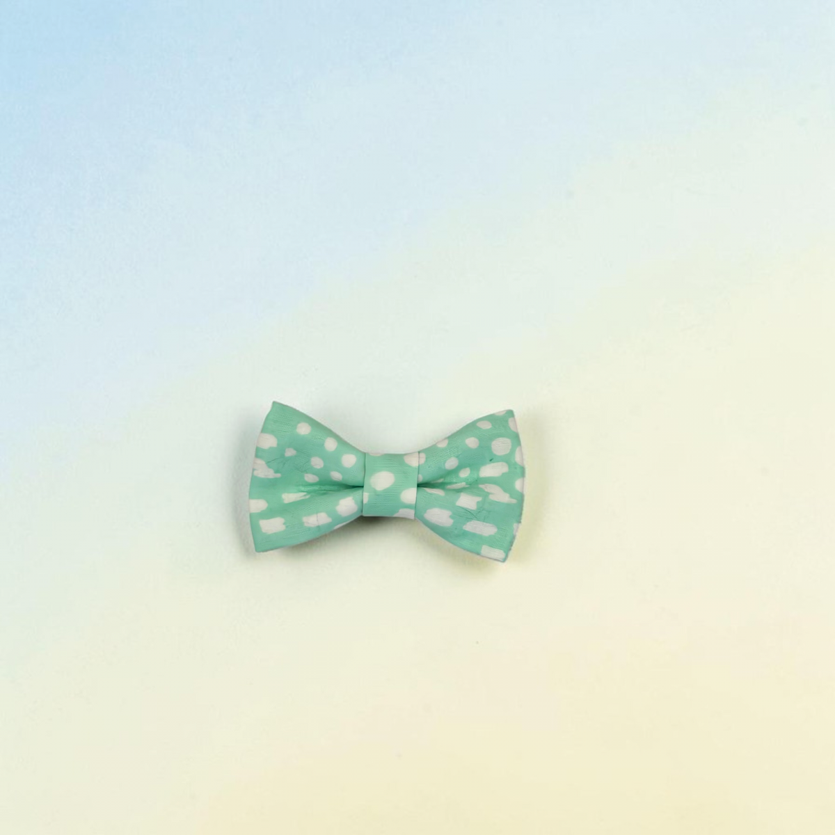 Mint with Polka Dots Bow Tie