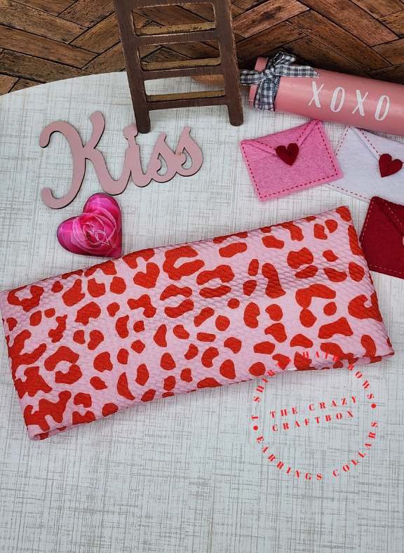 Pink & Red Cow Print